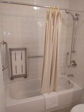 Welcome To EZ 8 Motel Newark California - Accessible Private Bathroom